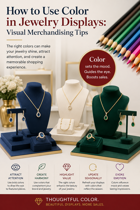 How to Use Color in Jewelry Displays: Visual Merchandising Tips
