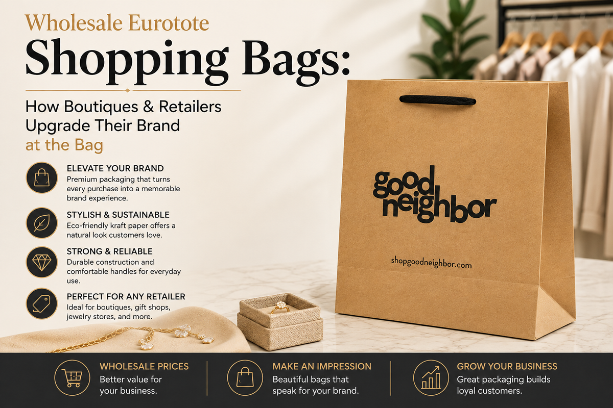 Wholesale Eurotote Shopping Bags: How Boutiques & Retailers Upgrade Their Brand at the Bag
