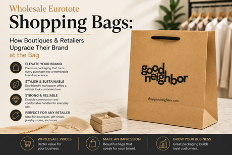 Wholesale Eurotote Shopping Bags: How Boutiques & Retailers Upgrade Their Brand at the Bag