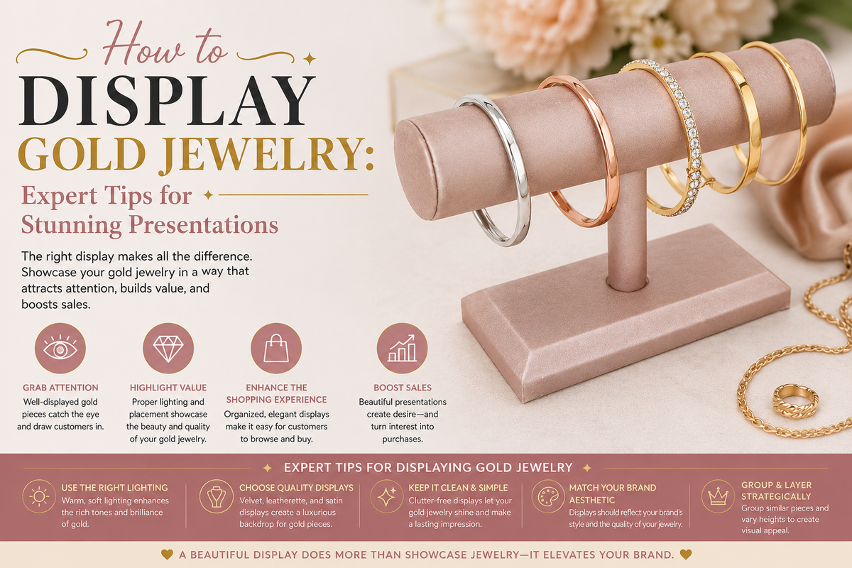 How to Display Gold Jewelry: Expert Tips for Stunning Presentations