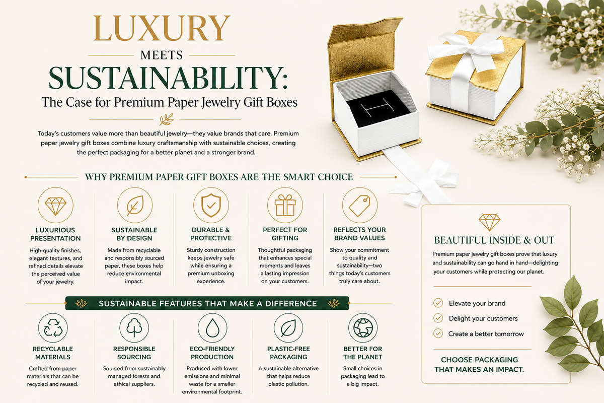 Luxury Meets Sustainability: The Case for Premium Paper Jewelry Gift Boxes