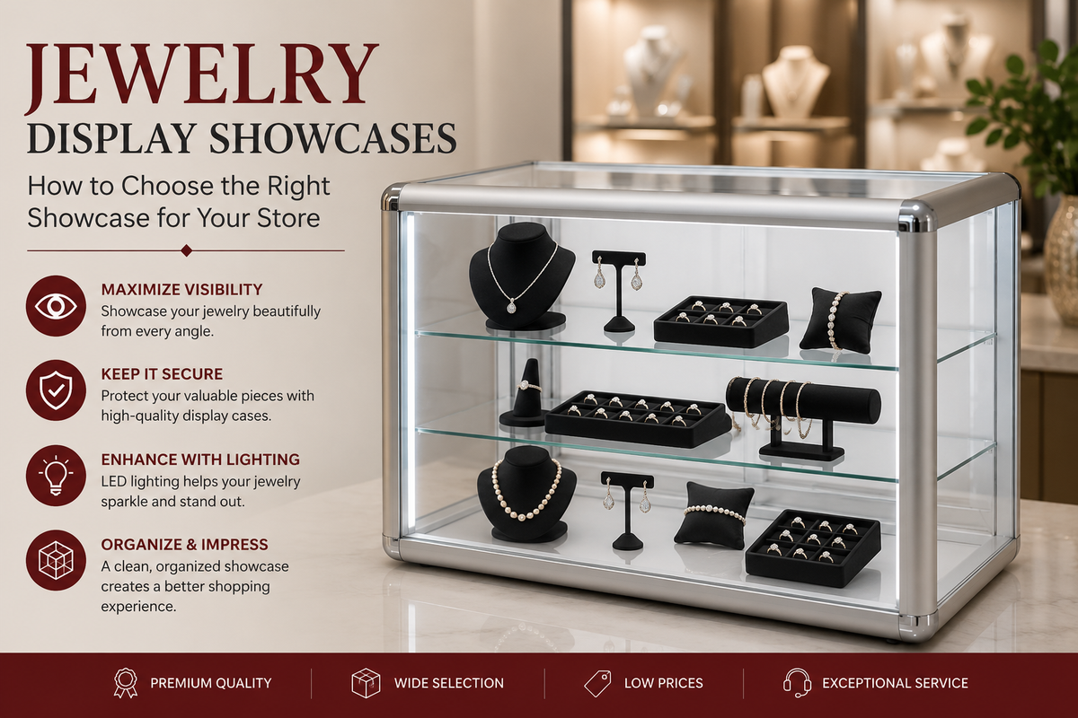 Jewelry Display Showcases: How to Choose the Right Showcase for Your Store