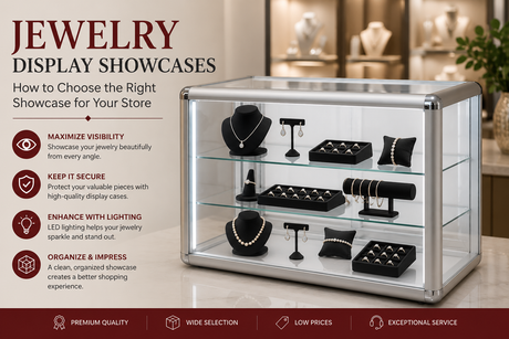 Jewelry Display Showcases: How to Choose the Right Showcase for Your Store