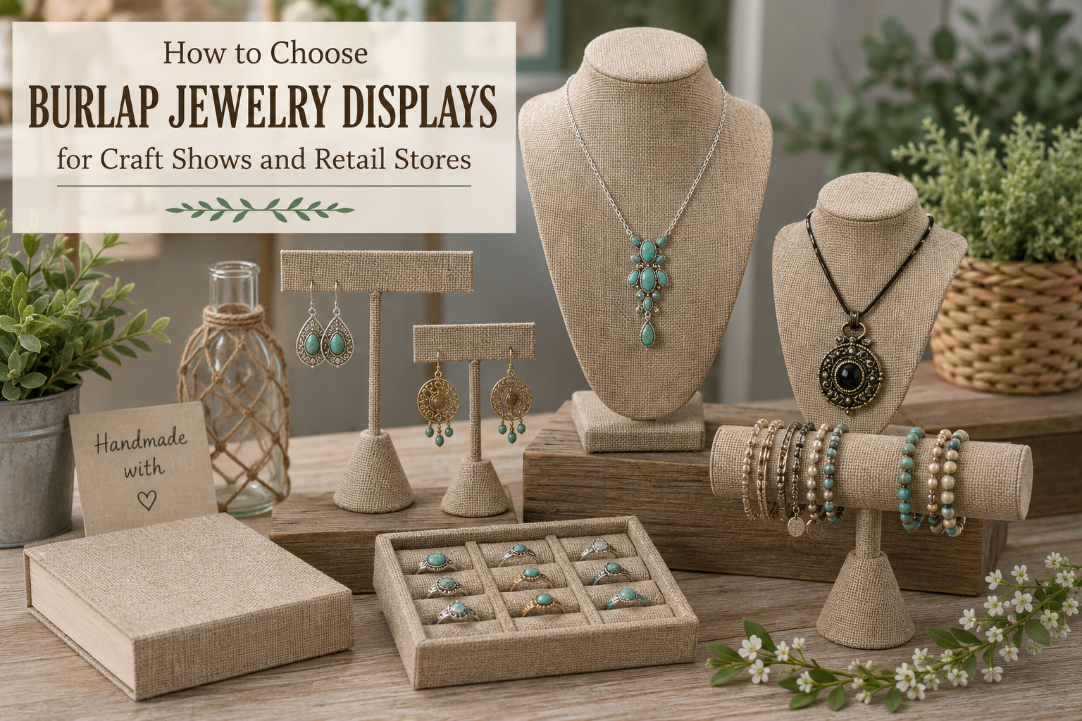 How to Choose Burlap Jewelry Displays for Craft Shows and Retail Stores