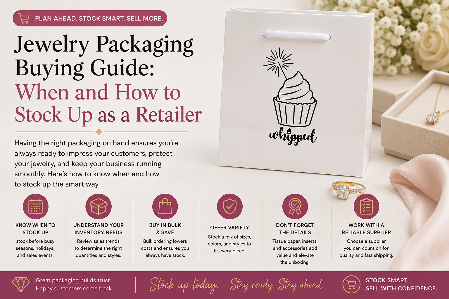 Jewelry Packaging Buying Guide: When and How to Stock Up as a Retailer