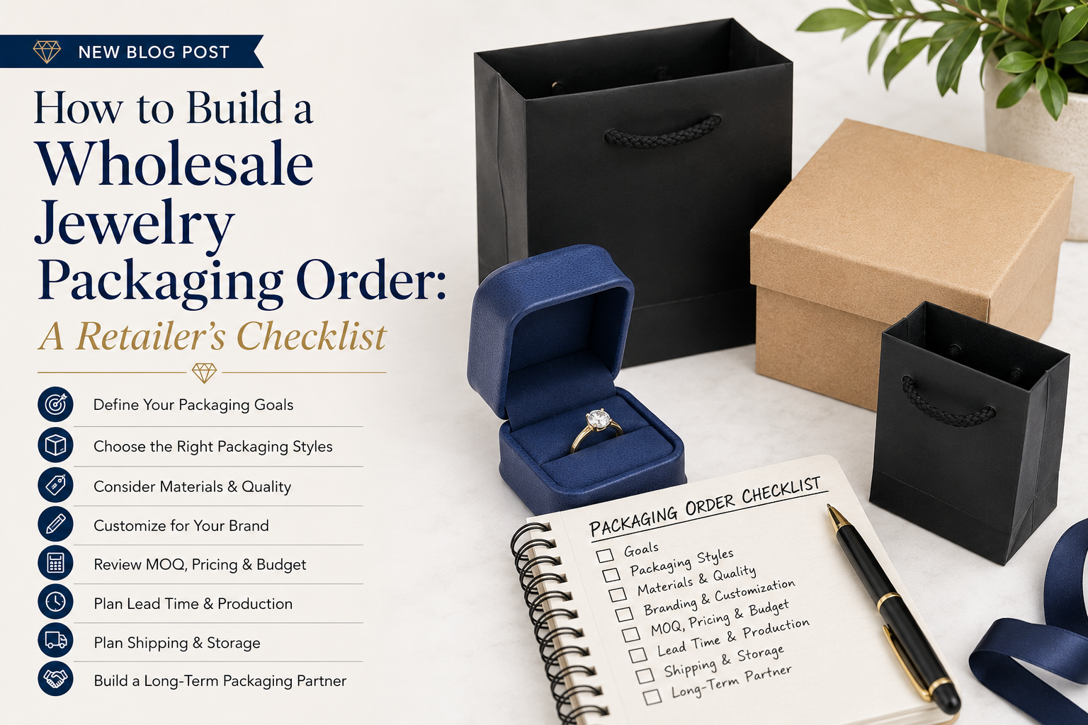 How to Build a Wholesale Jewelry Packaging Order: A Retailer's Checklist