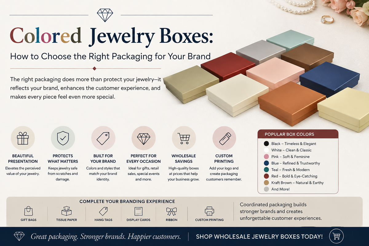Colored Jewelry Boxes: How to Choose the Right Packaging for Your Brand