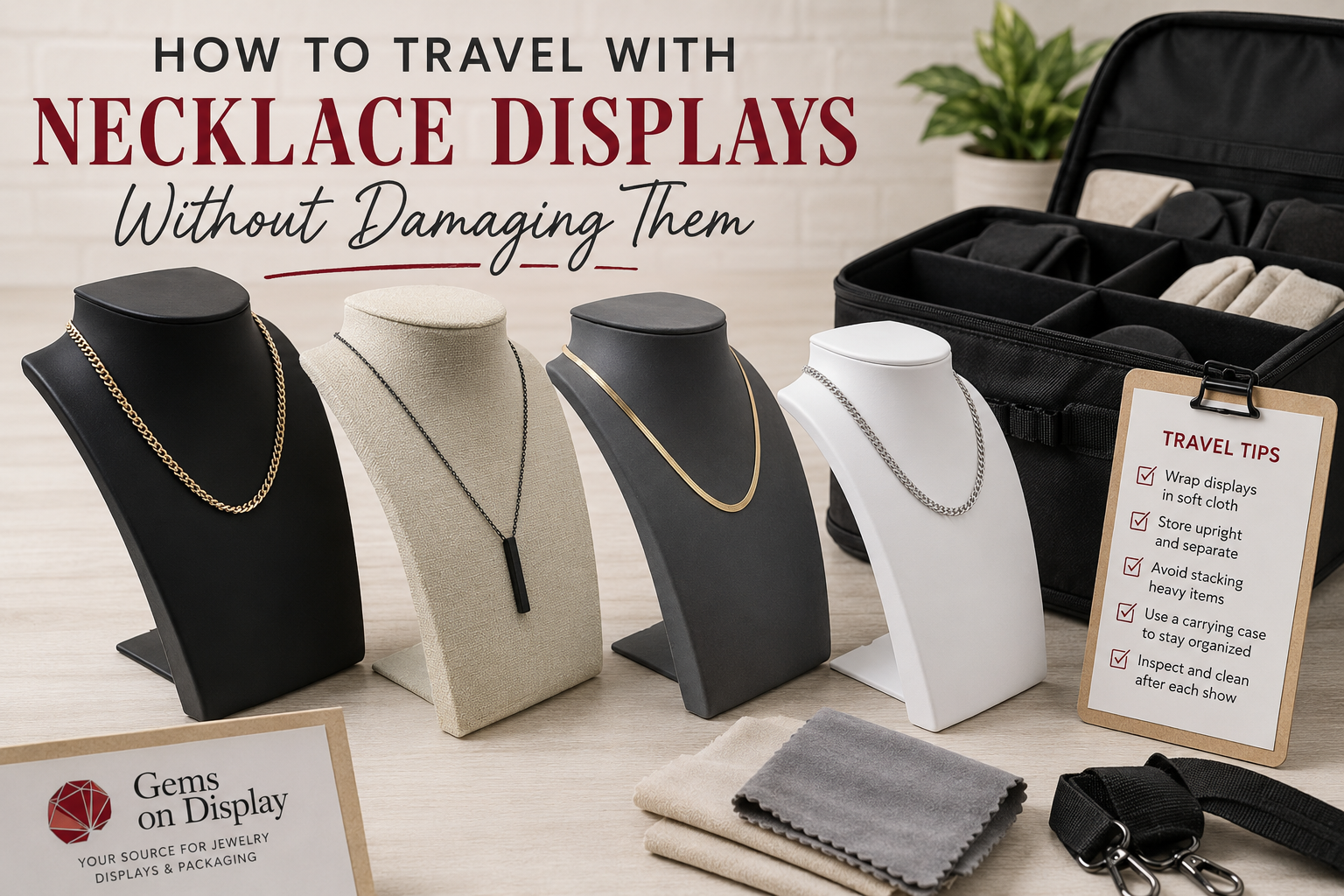 How to Travel with Necklace Displays Without Damaging Them