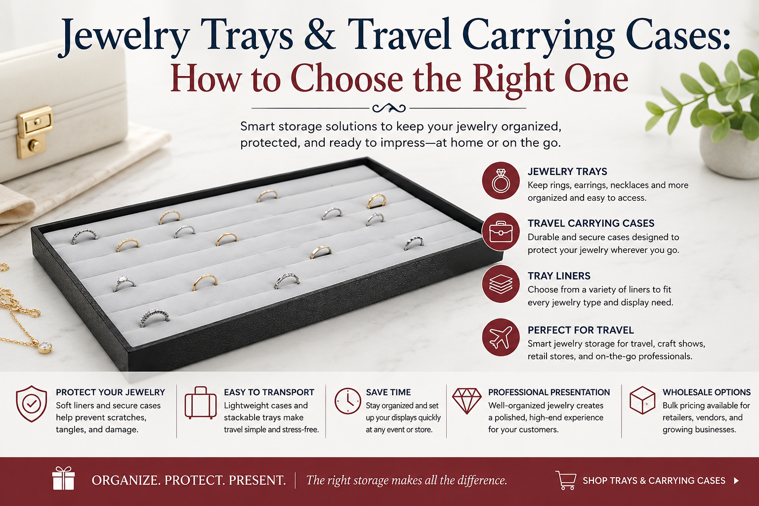 Jewelry Trays & Travel Carrying Cases: How to Choose the Right One