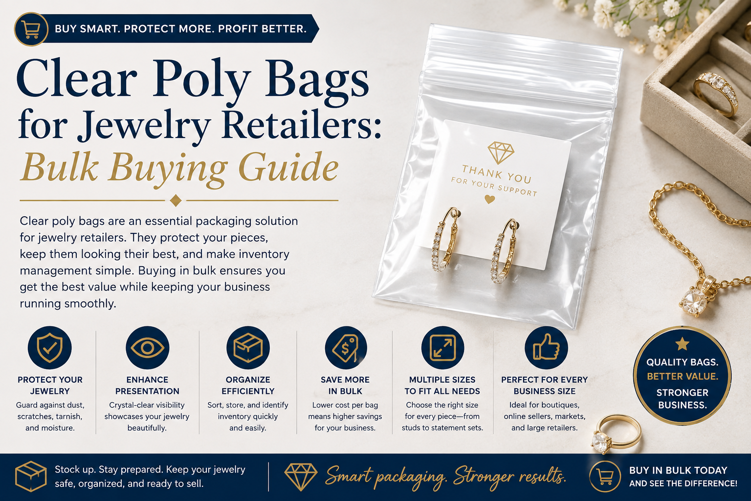 Clear Poly Bags for Jewelry Retailers: Bulk Buying Guide