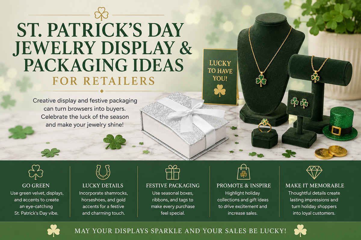 St. Patrick's Day Jewelry Display & Packaging Ideas for Retailers