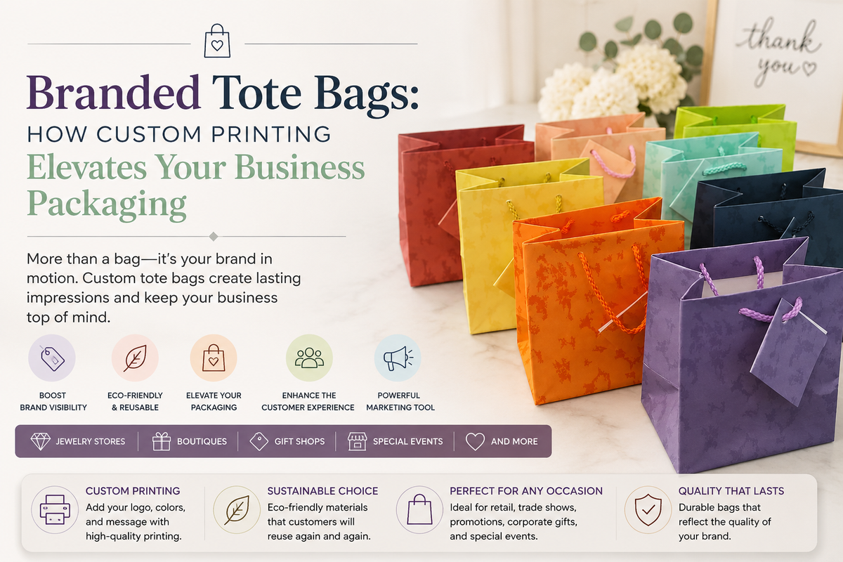 Branded Tote Bags: How Custom Printing Elevates Your Business Packaging
