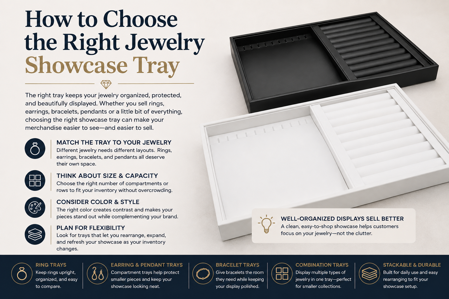 How to Choose the Right Jewelry Showcase Tray