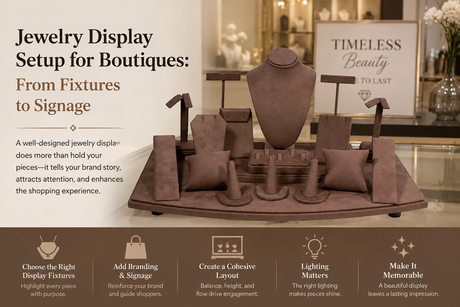 Jewelry Display Setup for Boutiques: From Fixtures to Signage