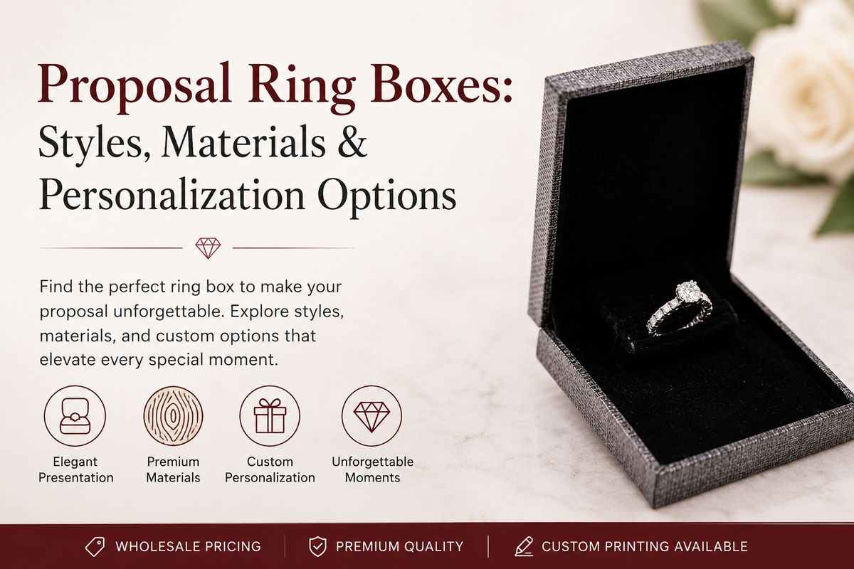 Proposal Ring Boxes: Styles, Materials & Personalization Options