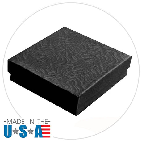 Black Swirl Cotton Filled Gift Boxes