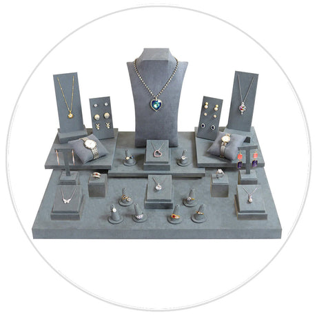 Grey Jewelry Display Sets