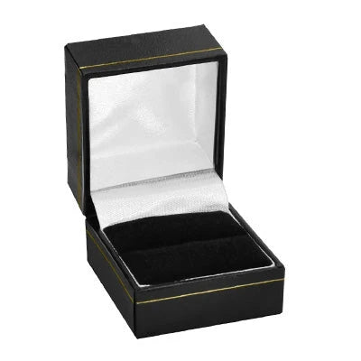 Black Classic Leatherette with Gold Trim
