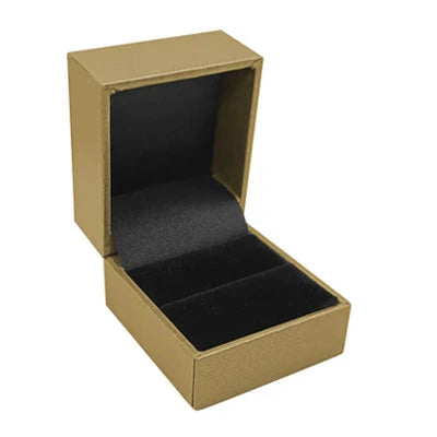 Metallic Gold Leatherette Jewelry Boxes
