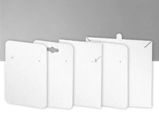 Blank Shimmer White Cards