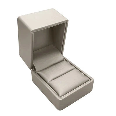 Silver Luna Leatherette Jewelry Boxes