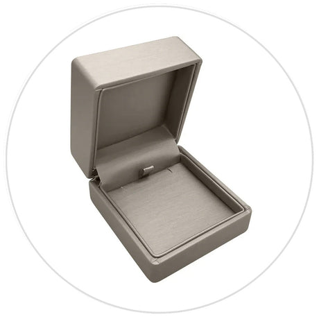 Silver Luna Leatherette Jewelry Boxes
