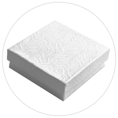 Swirl White Cotton Filled Boxes