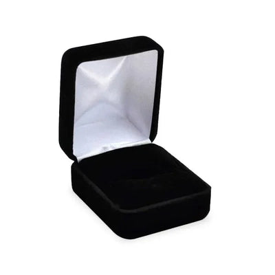 Black velvet ring jewelry box for luxury presentation