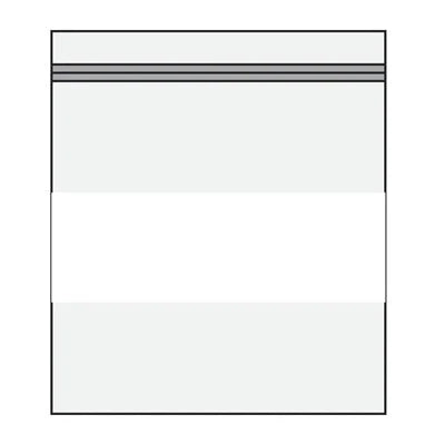 White Block Reclosable Bags