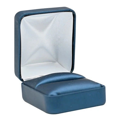 Blue Leatherette Jewelry Boxes