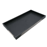Black Plastic Stackable Full Size Jewelry Display Tray, 1" Tall