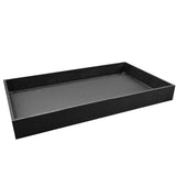 Black Leatherette Full-Size Jewelry Tray - 2" Deep