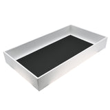 White Leatherette Full-Size Jewelry Tray - 2" Deep