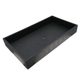 Black Plastic Stackable Full Size Jewelry Display Tray, 2" Tall