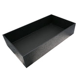 Black Leatherette Full-Size Jewelry Tray - 3" Deep