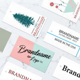 Matte White Custom Printed Hanging Hole Clothing Shopping Tags,