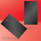 Shimmer Black Custom Printed Hanging Hole Clothing Shopping Tags