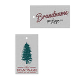 Smoke Grey Custom Printed Hanging Hole Clothing Shopping Tags,