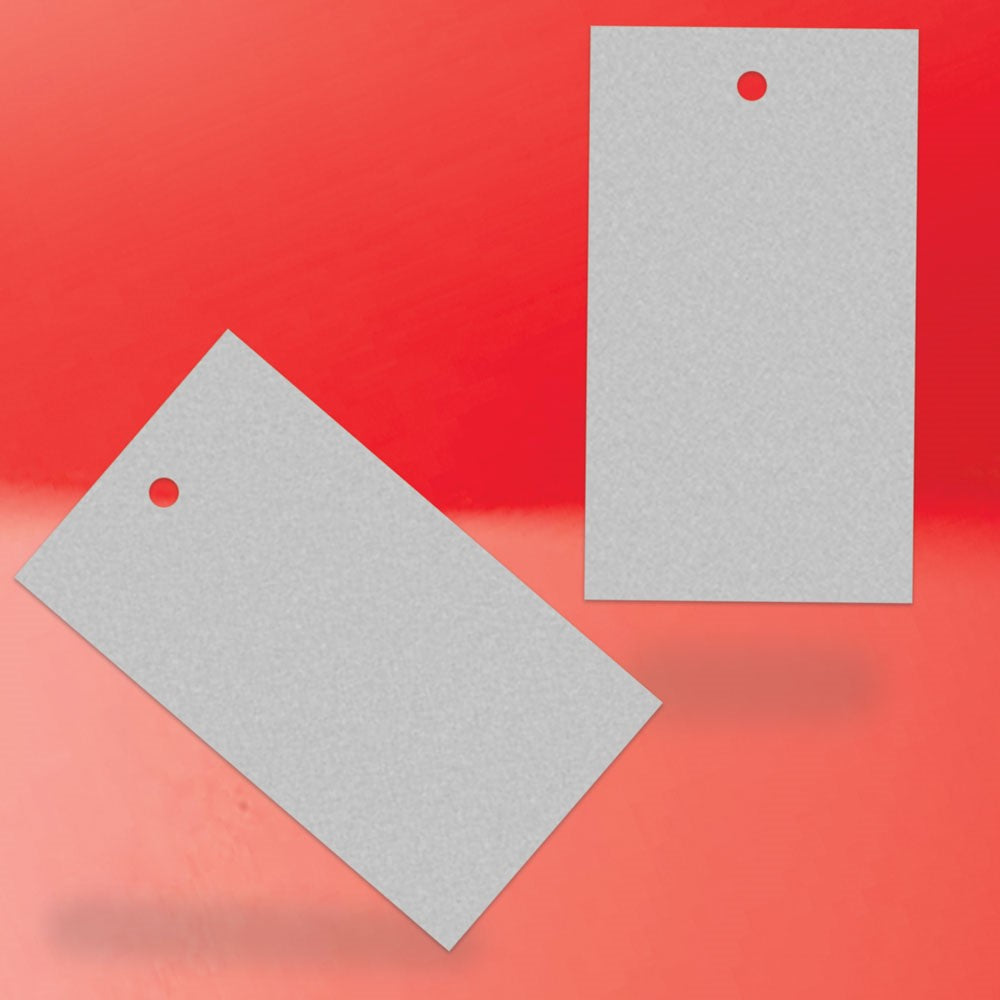 Smoke Grey Custom Printed Hanging Hole Clothing Shopping Tags,