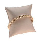 Champagne Pink Leatherette Bracelet Watch Pillow 4" x 4"