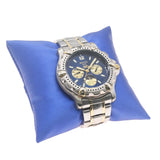 Blue Leatherette Bracelet Watch Pillow 3" x 3"