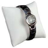 White Leatherette Jewelry Bracelet / Watch Pillow