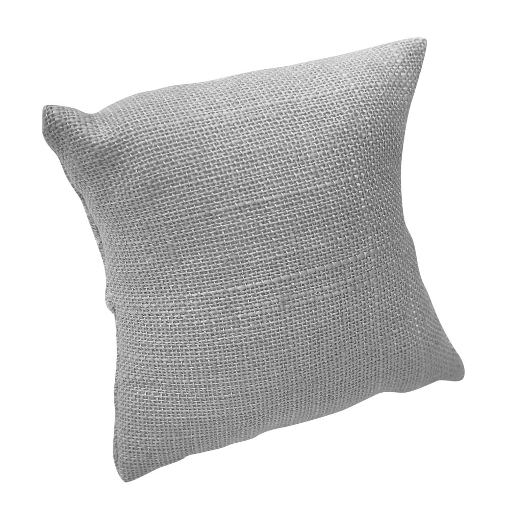 Grey Linen Jewelry Watch / Bracelet Pillow