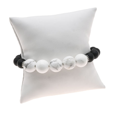White Leatherette Jewelry Bracelet / Watch Pillow