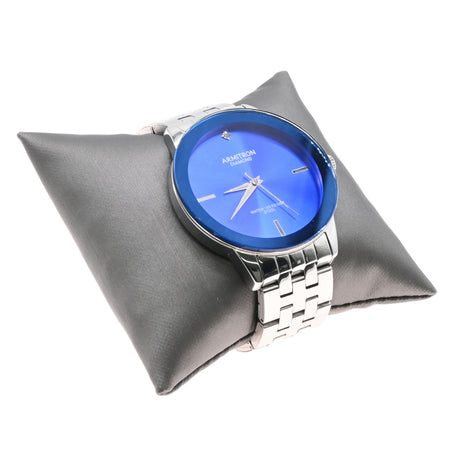 Steel Grey Leatherette Jewelry Bracelet / Watch Pillow