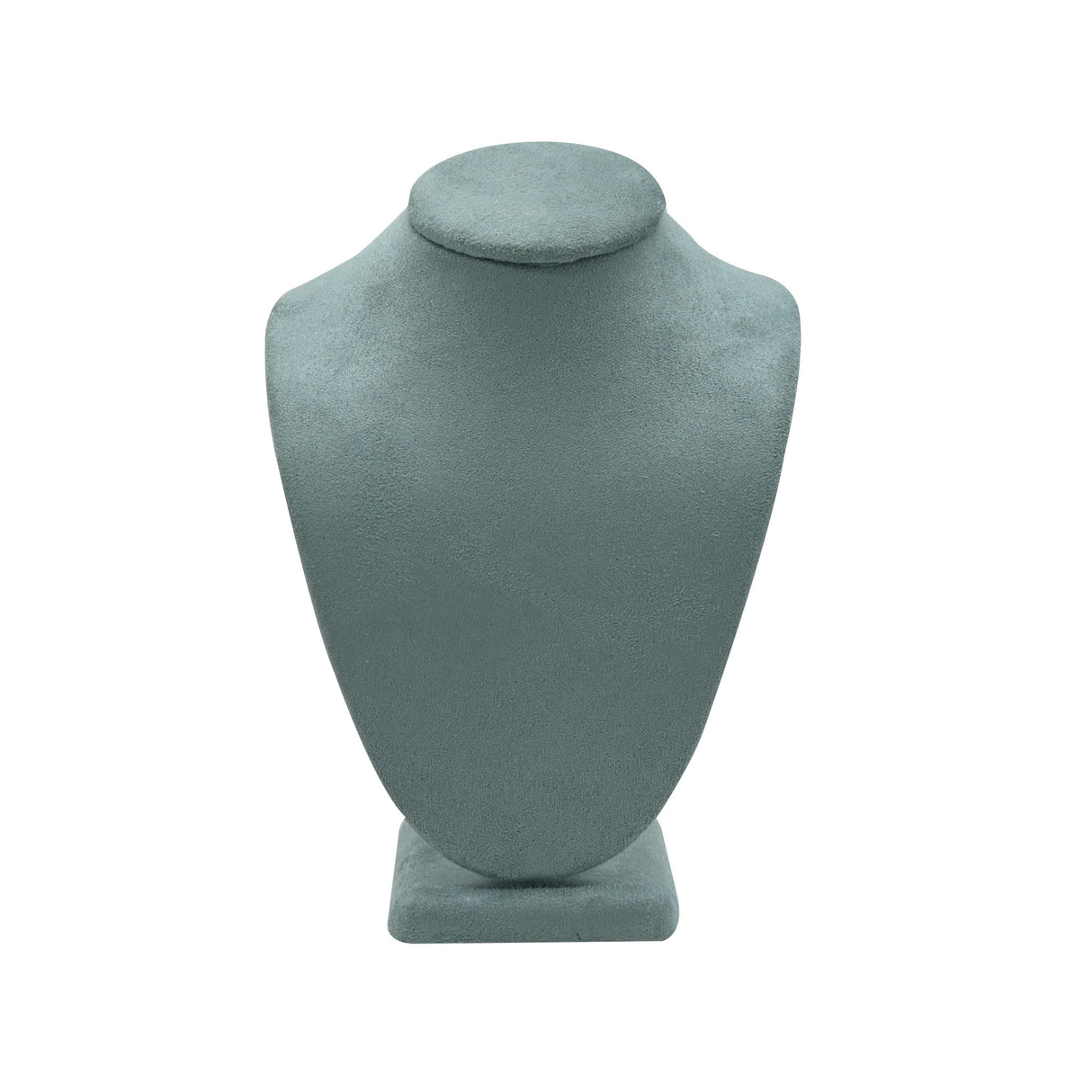 Blue Suede Jewelry Necklace Display Bust - 6-1/4" Tall