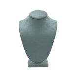 Blue Suede Jewelry Necklace Display Bust - 6-1/4" Tall