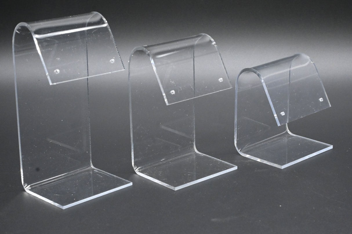 3 Piece Clear Acrylic Jewelry Earring Display