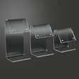 3 Piece Clear Acrylic Jewelry Earring Display