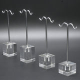 4 Piece Clear Acrylic Jewelry Earring Display Tree Set